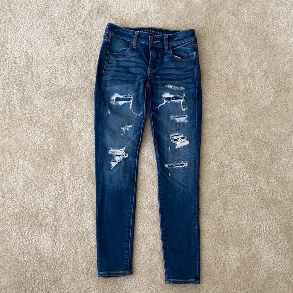 Stretchy low rise jeggings